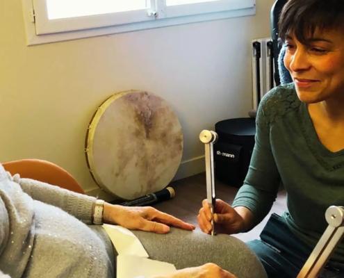 Séance de sonothérapie à l'EHPAD Les Coralies